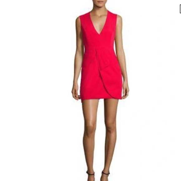 BCBGMaxAzria NWT dress Clare Mini in Red Berry color size 6 - Picture 2 of 16